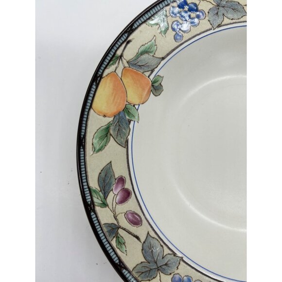 Mikasa Garden Harvest Intaglio CAC29 Soup Bowl 9 3/8" Pears Grapes Fruit - Picture 9 of 9